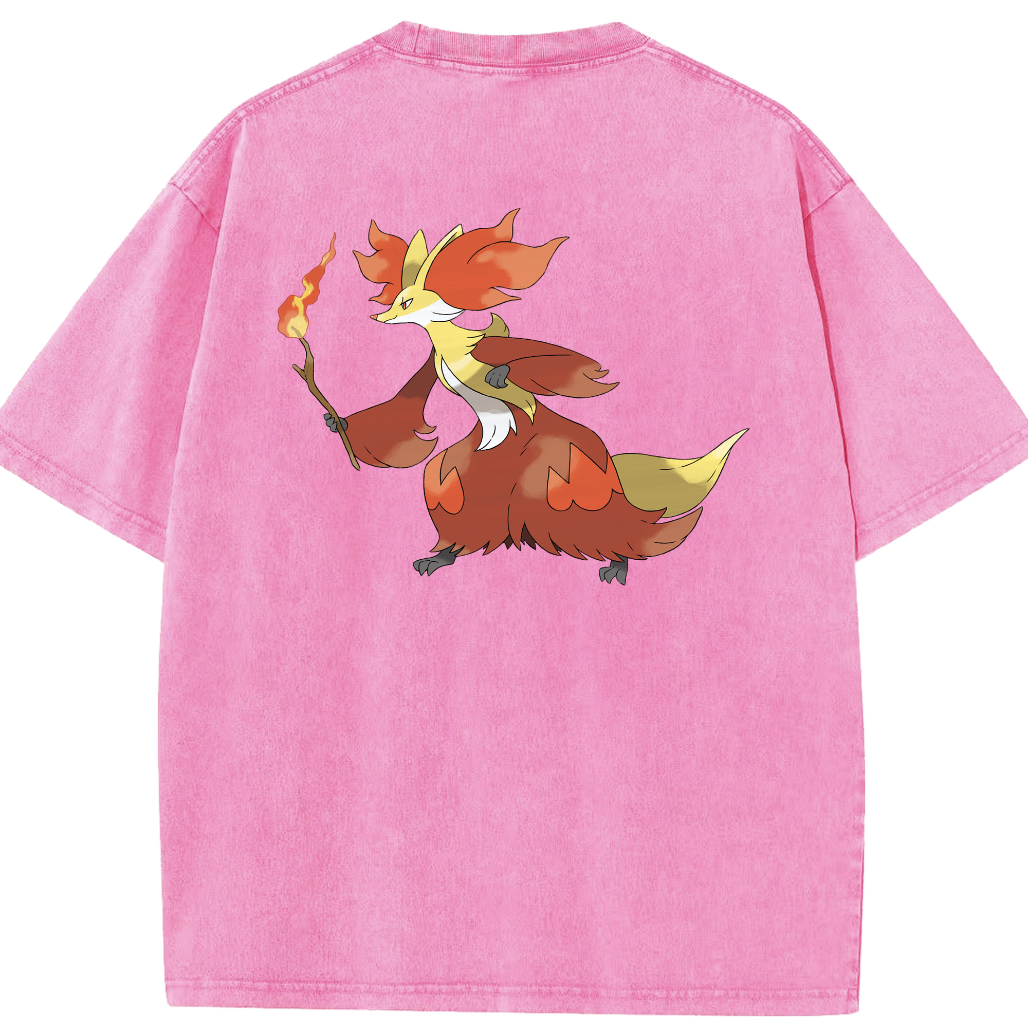 （画像用） ポケットモンスター Pokémon 綿100% ヴィンテージ風 半袖Tシャツ（背面プリント）